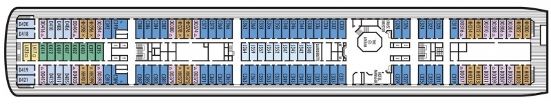 Планы палуб Statendam: Палуба 6 Lower Promenade