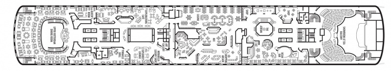 Планы палуб Statendam: Палуба 8 Upper Promenade