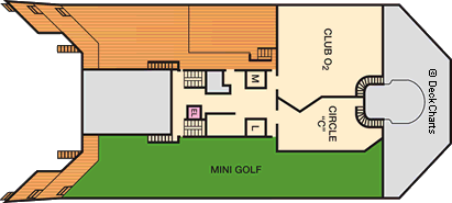 Планы палуб Carnival Triumph: Палуба 12 Sun