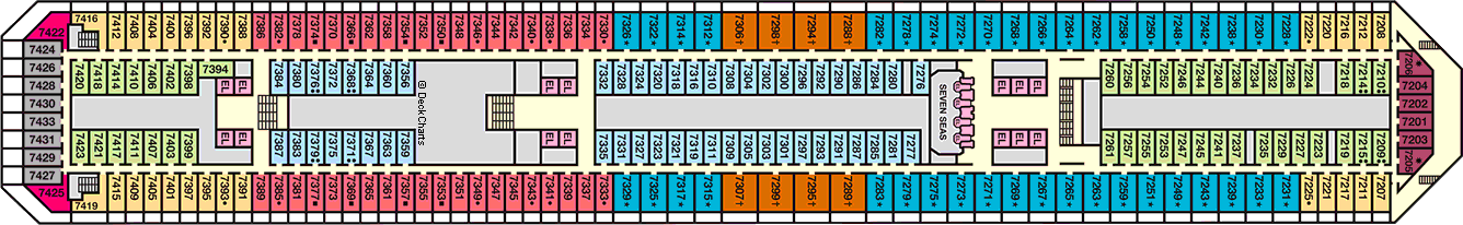 Планы палуб Carnival Victory: Палуба 7 Empress