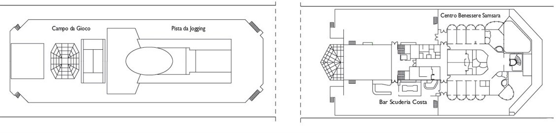 Планы палуб Costa Serena: Палуба 12 Pegasus