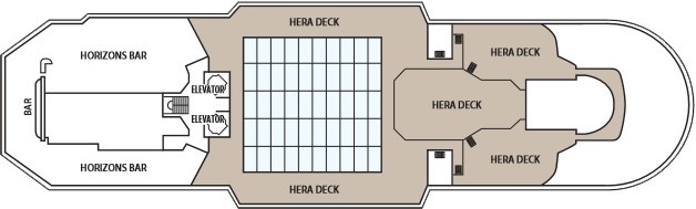 Планы палуб Celestyal Crystal: Палуба 10 Zeus