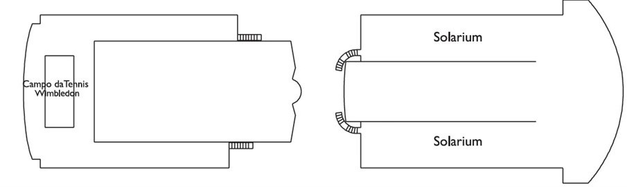 Планы палуб Costa Victoria: Палуба 14 Solarium