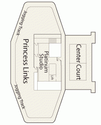 Планы палуб Crown Princess: Палуба 19