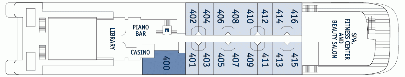Планы палуб SeaDream I: Палуба 4