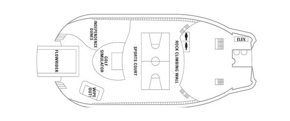 Планы палуб Independence of the Seas: Палуба 13