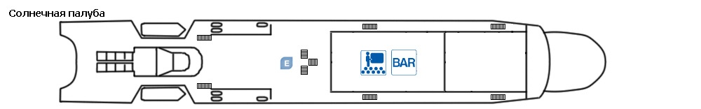 Планы палуб Княжна Виктория: Солнечная палуба