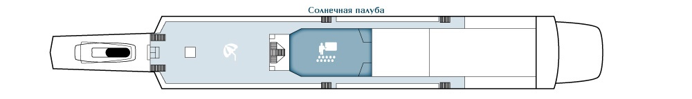 Планы палуб Княжна  Анастасия: Солнечная палуба