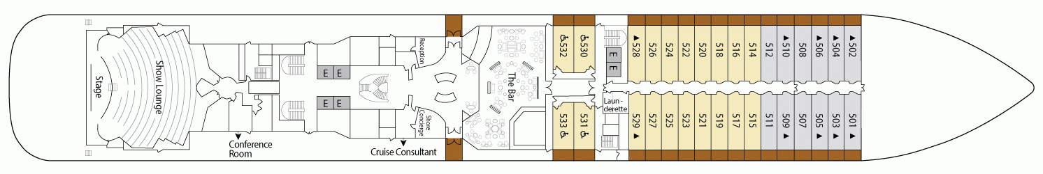 Планы палуб Silver Spirit: Палуба 5