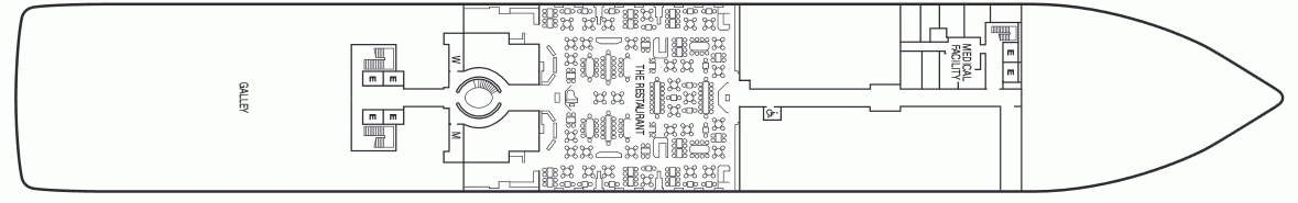 Планы палуб Seabourn Ovation: Палуба 4