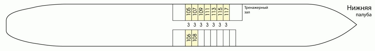 Планы палуб Константин Коротков: Нижняя палуба