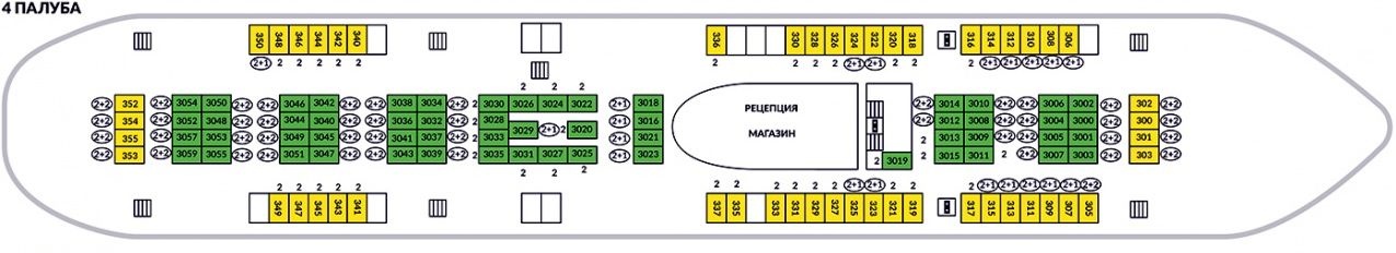 Планы палуб Князь Владимир: 4 Палуба