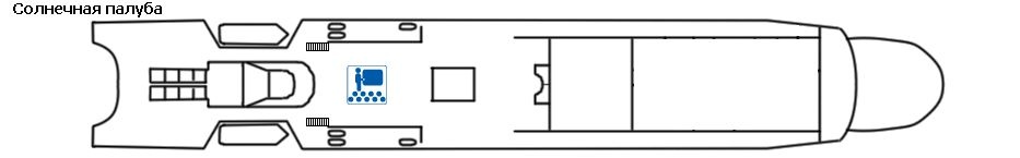 Планы палуб Леонид Красин: Солнечная палуба