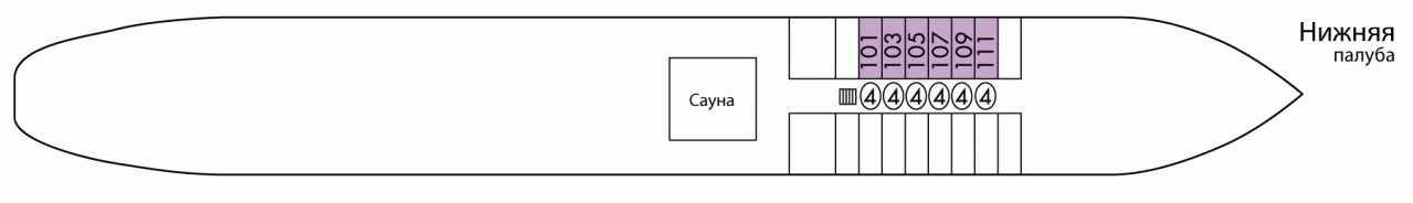 Планы палуб Леонид Соболев: Нижняя палуба