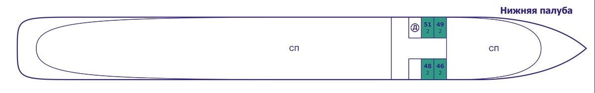 Планы палуб Бородино: Нижняя палуба