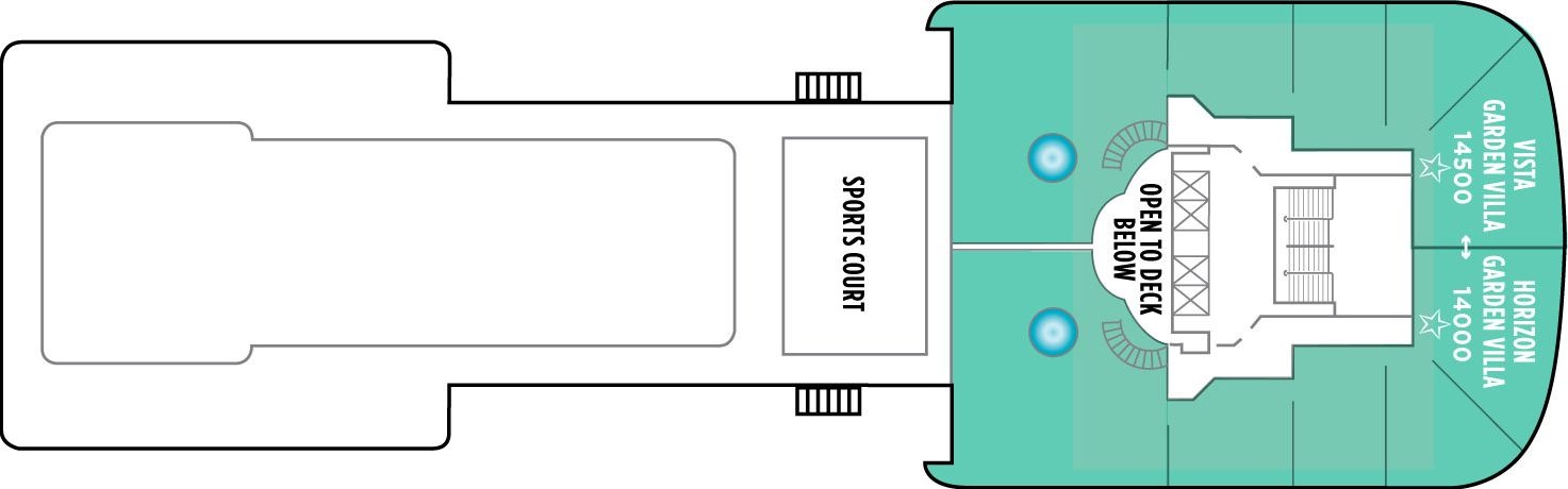 Планы палуб Norwegian Star: Палуба 14