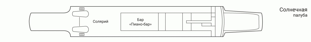 Планы палуб Михаил Фрунзе: Солнечная палуба